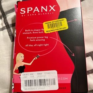 Spanx Sheer hose and Opaque Tights in Very Black or Nightcap Navy Size E